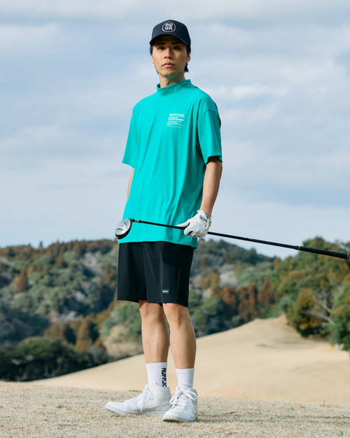 SQUARE LOGO MOCK NECK SHIRTS