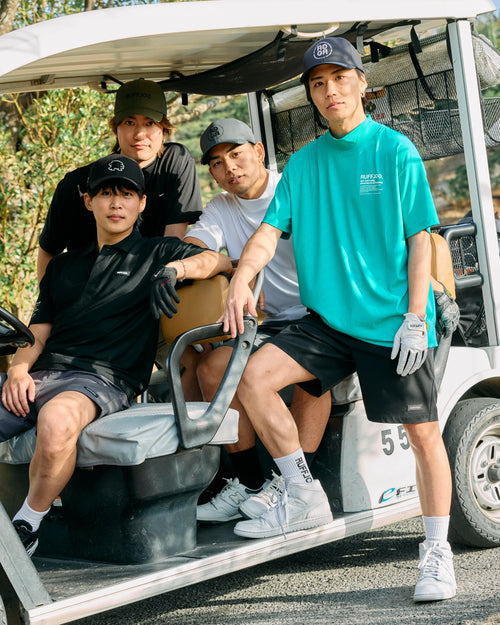 SQUARE LOGO MOCK NECK SHIRTS