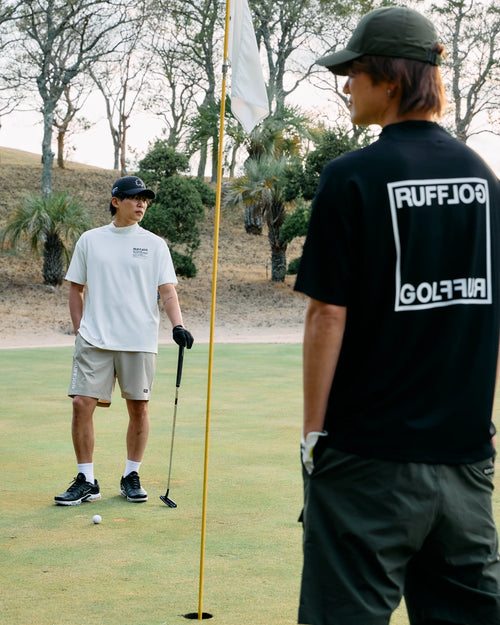 SQUARE LOGO MOCK NECK SHIRTS