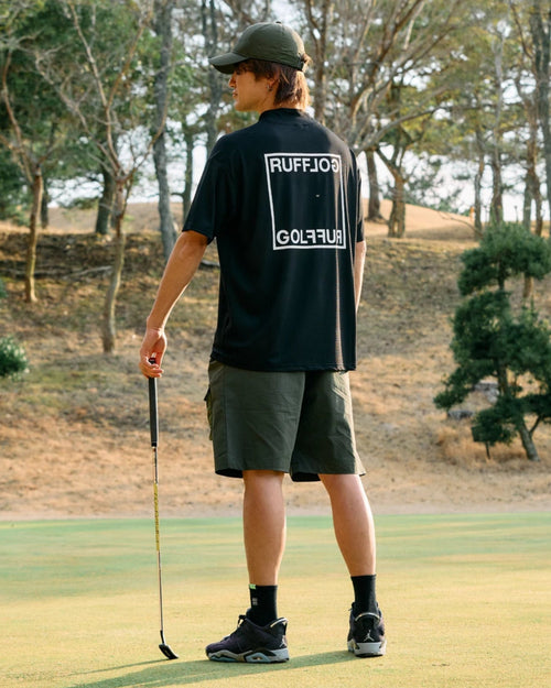 SQUARE LOGO MOCK NECK SHIRTS