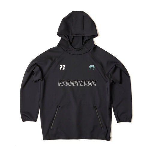 STRETCH JERSEY HOODIE Black