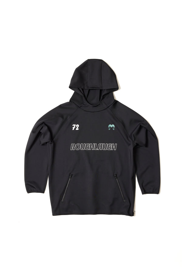 STRETCH JERSEY HOODIE Black