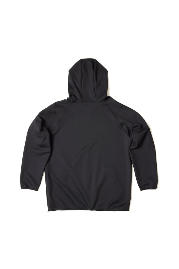 STRETCH JERSEY HOODIE Black