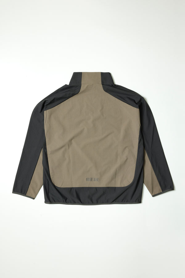 NYLON HALFZIP L/S PULLOVER Beige