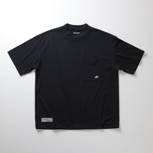Boom Box Back Print Mock Neck S/S_511-12007