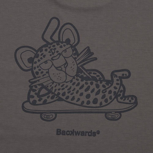 Bkws Lazy Cheeth Back Print Mock Neck S/S_511-12009