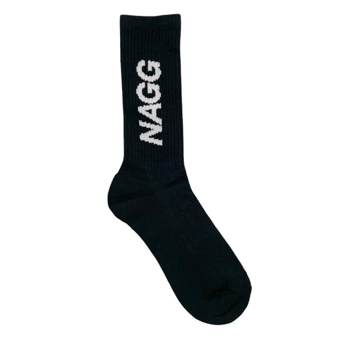 #NAGG 2PC SOCKS BLACK&WHITE