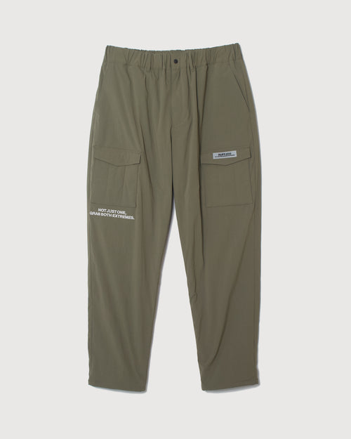 STRAIGHT QUILT PUFFER PANTS KHAKI