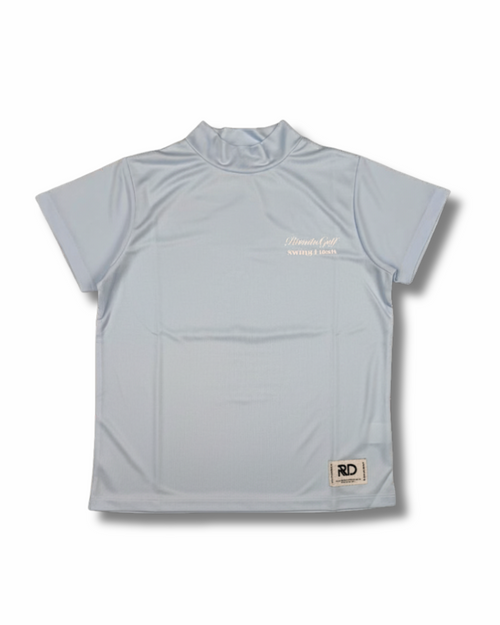 RUFFLOG ホワイトシャツ バックプリント　モックネック ユニセックスモックネックTシャツ – RUFFLOG