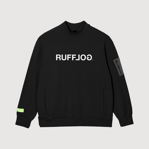 MOCK NECK SWEAT BLACK