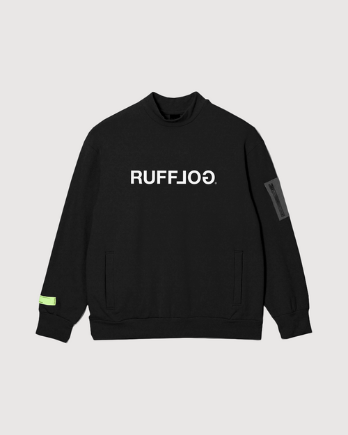 MOCK NECK SWEAT BLACK – RUFFLOG MOCK NECK SWEAT BLACK – RUFFLOG