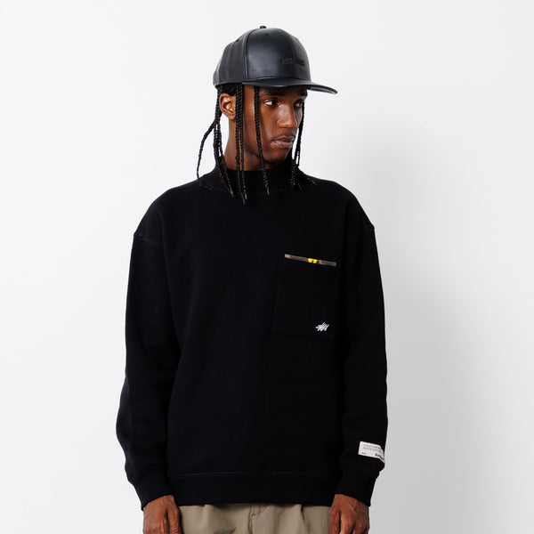 Primary Logo SW Mock Neck BLACK