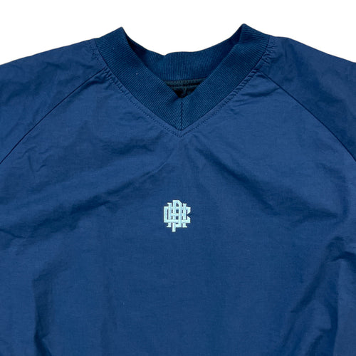 #OVERLAP LOGO NYLON PULLOVER NAVY