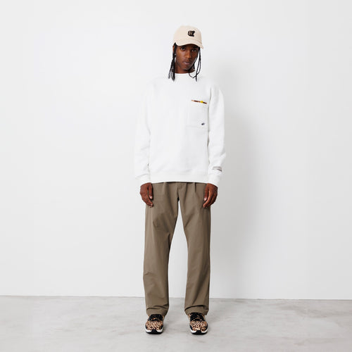 Primary Logo SW Mock Neck WHITE