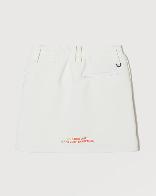 RUFFLOG RELAX SWEAT SKIRT WHITE