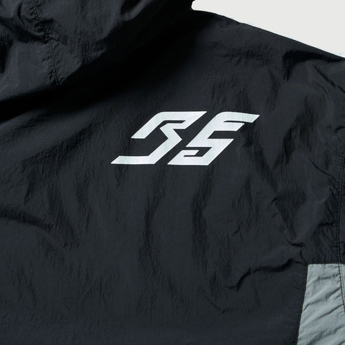 RACING LOGO HOODIE JACKET BLACK