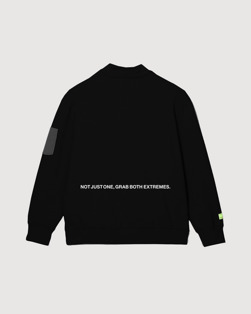 MOCK NECK SWEAT BLACK