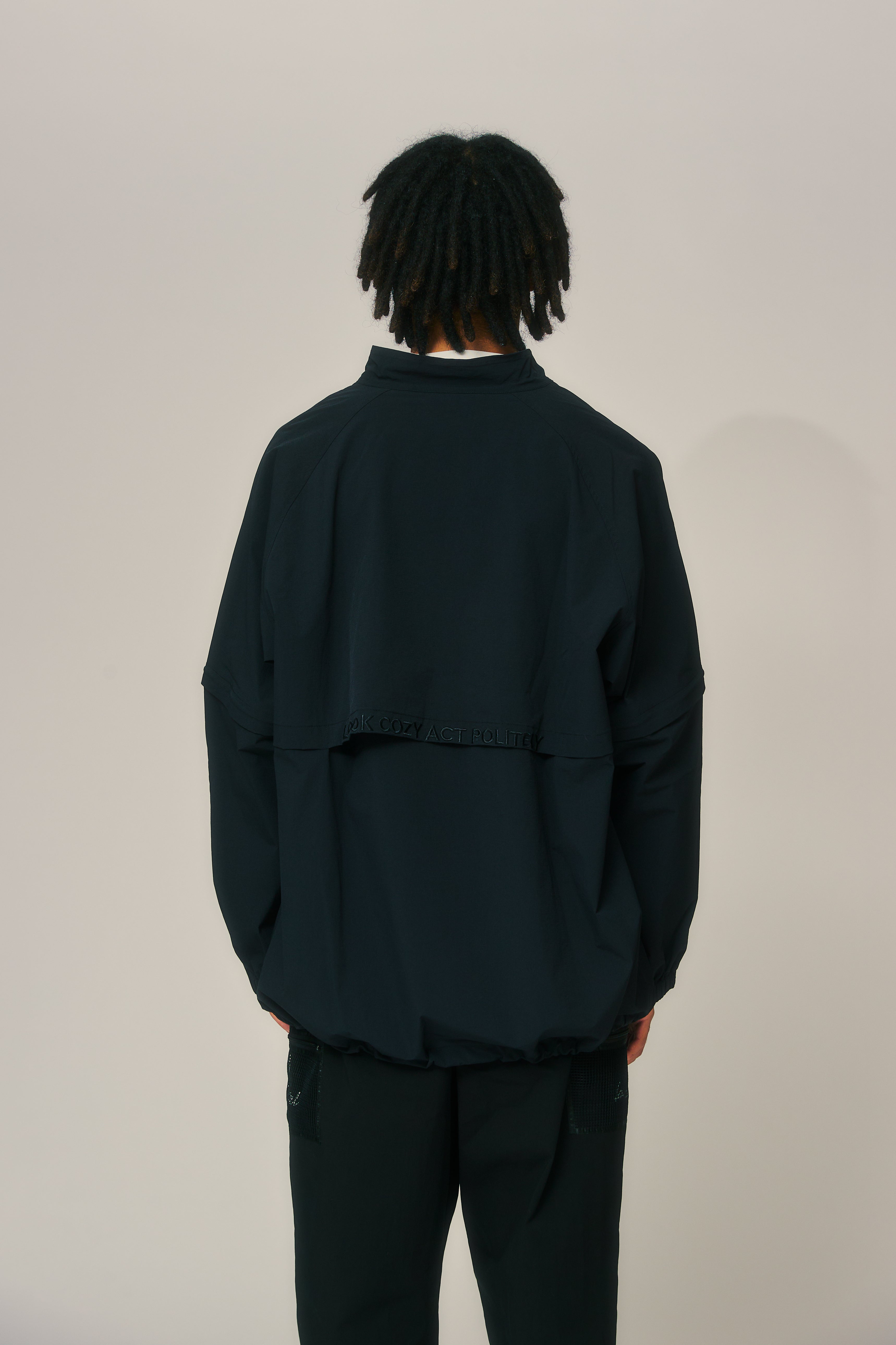 Convertible Stretch Nylon JKT BLACK – RUFFLOG