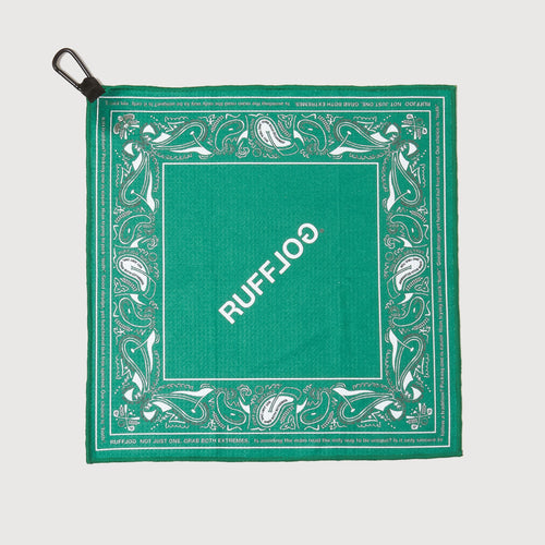 PAISLEY MINI GOLF TOWEL GREEN