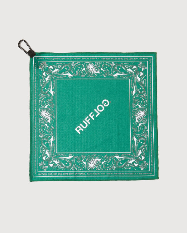 PAISLEY MINI GOLF TOWEL GREEN