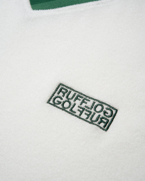 Tri-Collar Pile Mesh Polo Off White