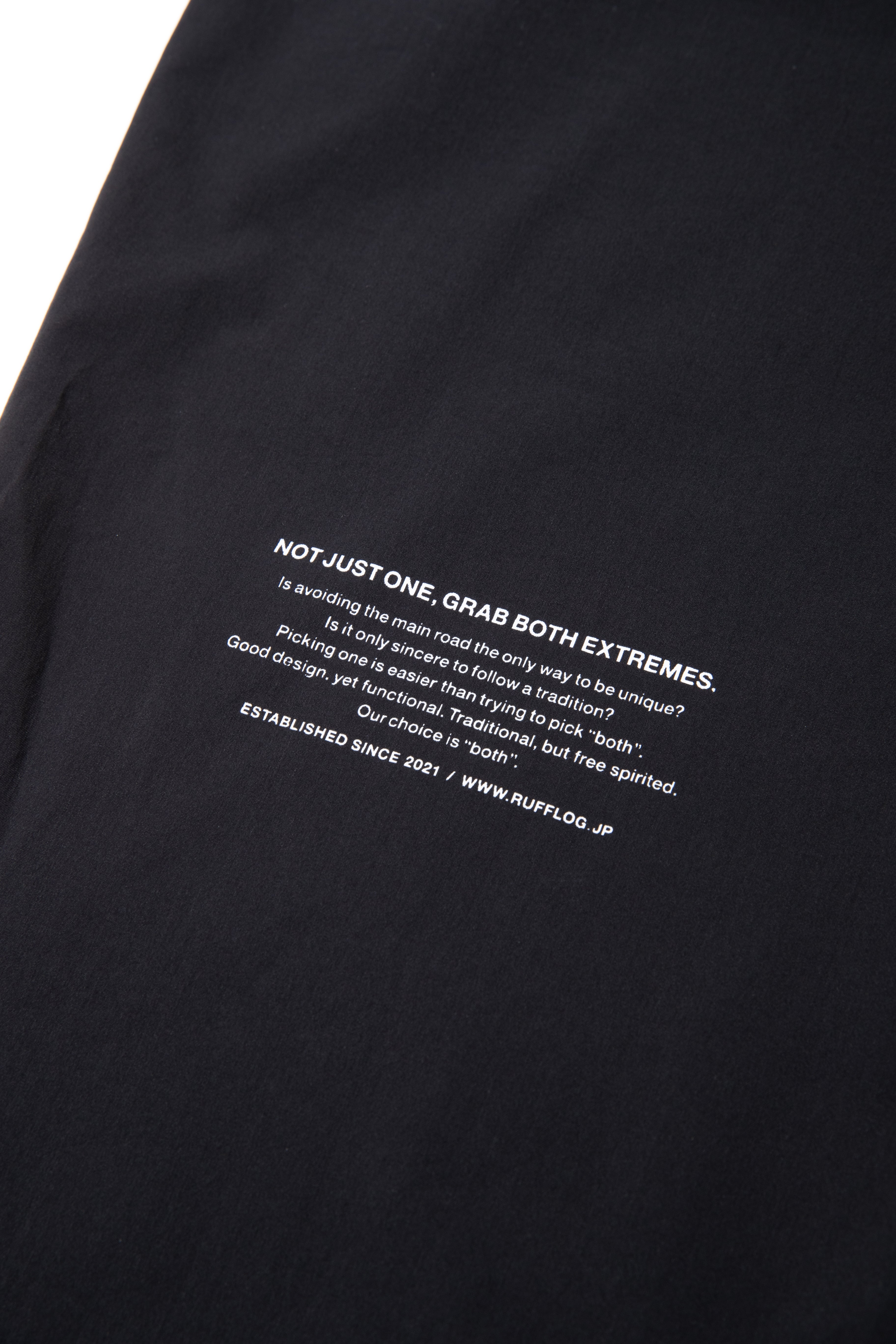RUFFLOG NYLON STRETCH JOGGER BLACK