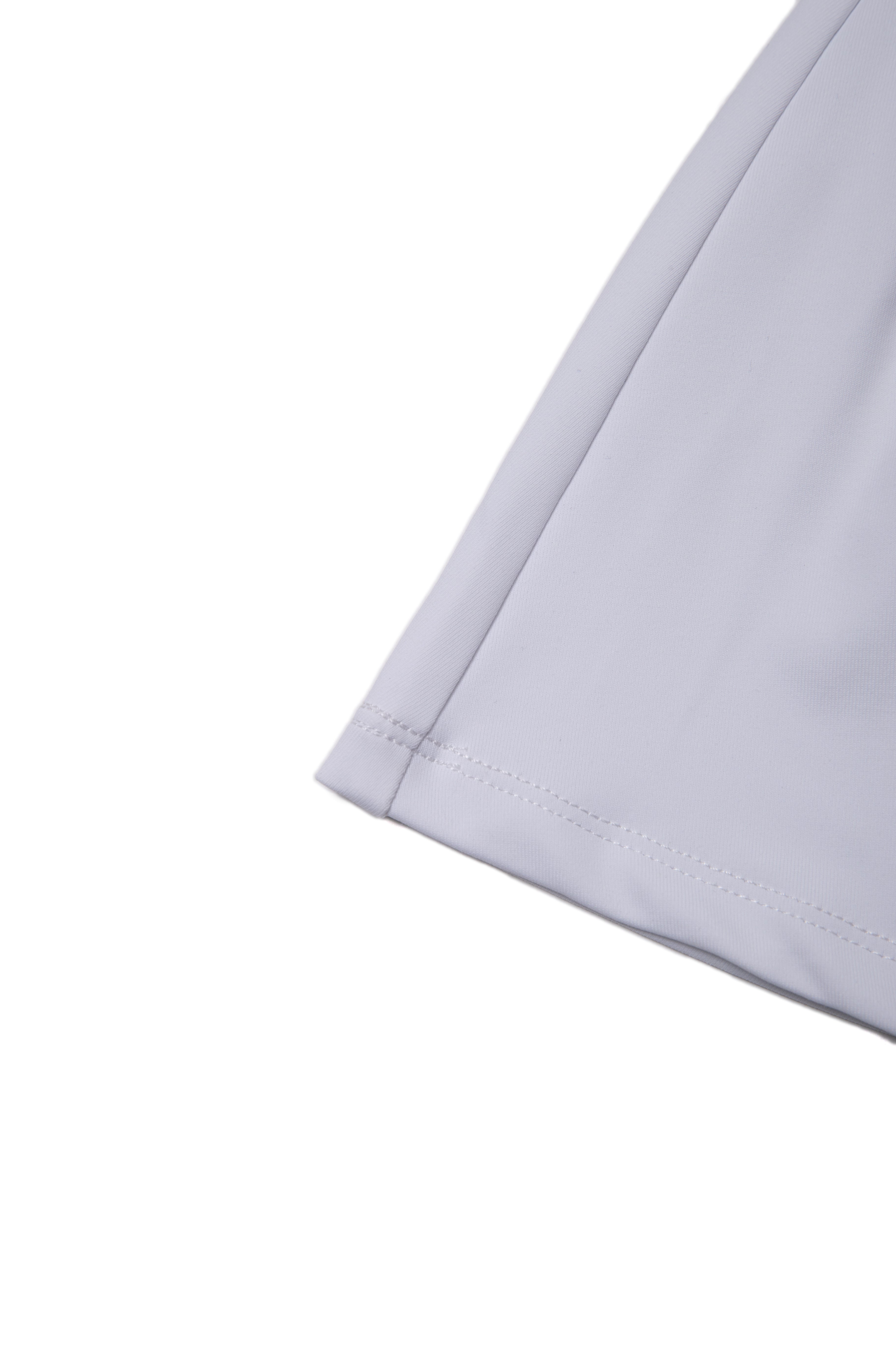 RUFFLOG CURSIVE LOGO SKIRT WHITE