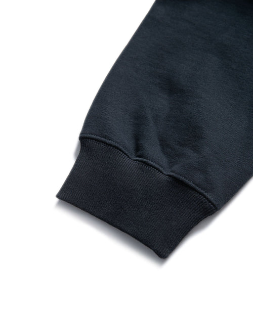 Heavy Weight Fill-in Logo Half Zip Sweat Black