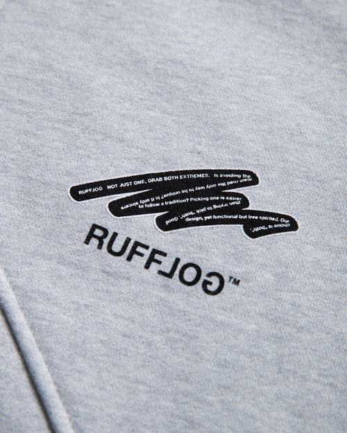 Heavy Weight Fill-in Logo Half Zip Sweat GRAY
