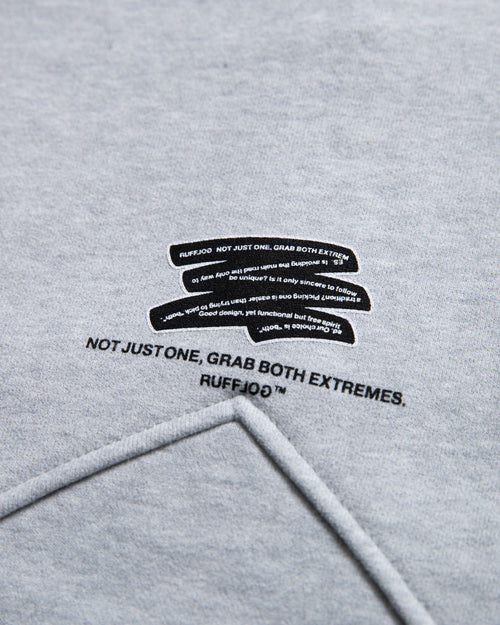 Heavy Weight Fill-in Logo Half Zip Sweat GRAY