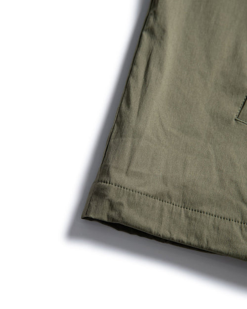 Stretch Nylon Coach Jacket Khaki