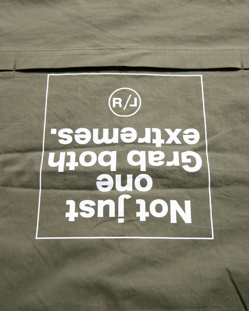 Stretch Nylon Coach Jacket Khaki