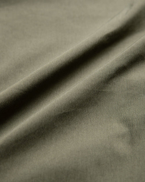 Stretch Nylon Coach Jacket Khaki