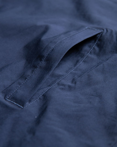 Stretch Nylon Coach Jacket Navy