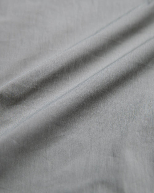 Stretch Nylon Fill-in Logo Anorak Gray Beige