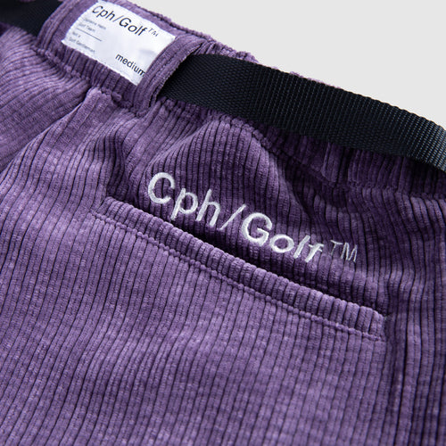 #ADJUSTABLE CORDUROY PANTS PURPLE