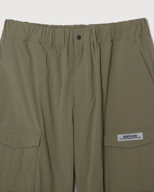 STRAIGHT QUILT PUFFER PANTS KHAKI