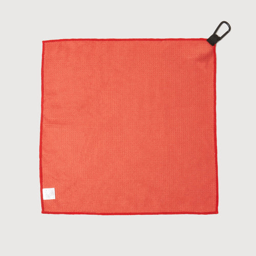 PAISLEY MINI GOLF TOWEL RED