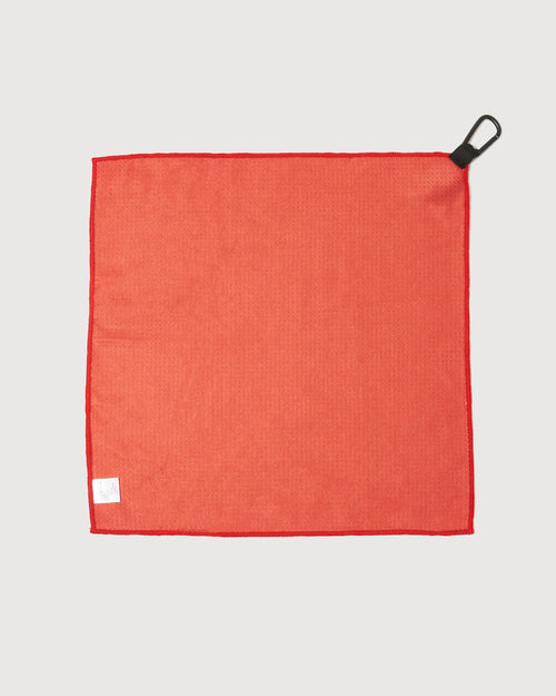 PAISLEY MINI GOLF TOWEL RED