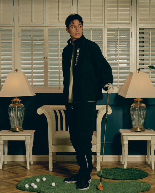 FLEECE LINING STRETCH TAPERED PANTS