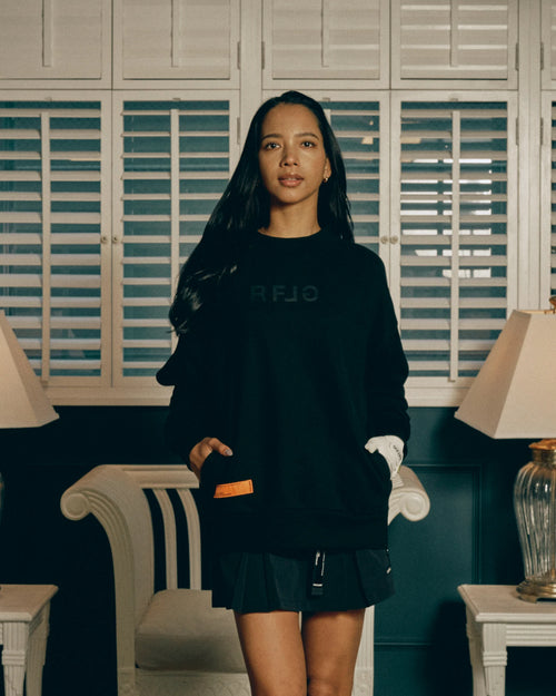RFLG SIDE ZIP MOCK NECK SWEAT