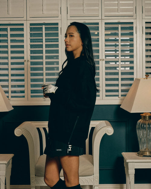 RFLG SIDE ZIP MOCK NECK SWEAT