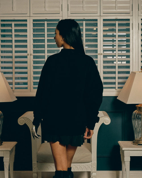 RFLG SIDE ZIP MOCK NECK SWEAT