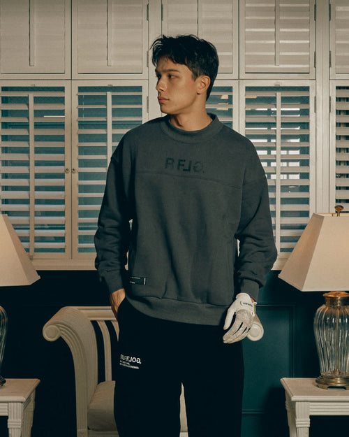 RFLG SIDE ZIP MOCK NECK SWEAT