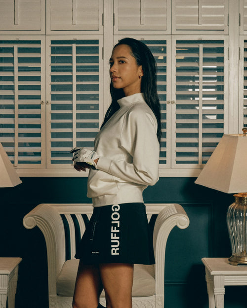 RFLG LOGO RAGLAN L/S MOCK NECK