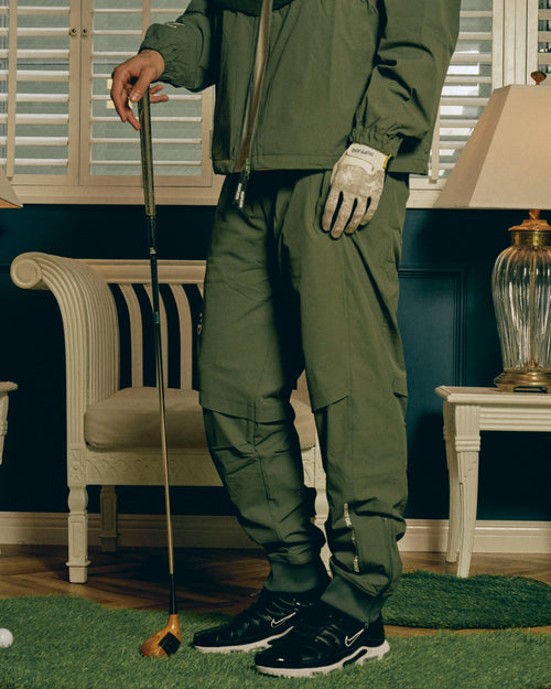 FLEECE LINING STRETCH TAPERED PANTS