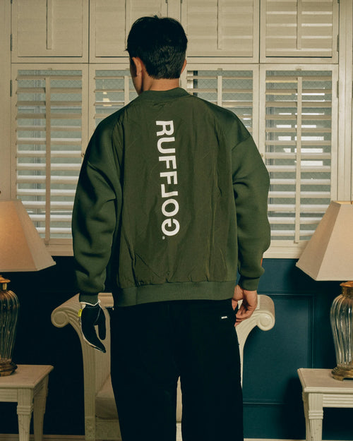 QUILT MOCK NECK PULLOVER