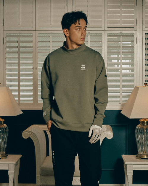 RFLG SQUARE LOGO L/S MOCK NECK