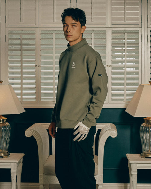 RFLG SQUARE LOGO L/S MOCK NECK