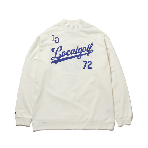 B.B MOCKNECK L/S SHIRT White